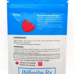 INfinite Rx Shroom Infused Heart Gummies Edibles (1000mg)